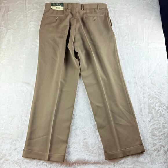 Men's Tan Dress Pants - Picture 3 of 7